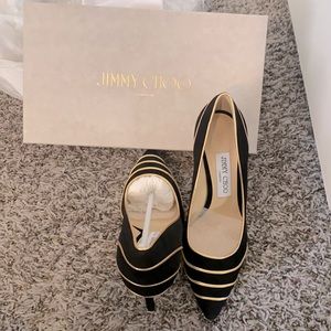 Brand New , black & gold Jimmy Choos